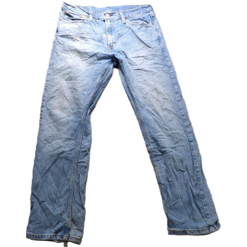 Levi's 513 Jeans Men W33x30 Blue Slim Straight Denim Pants Cotton Casual Classic